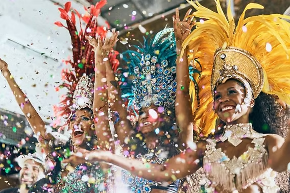 St. Thomas Carnival 2026 Adults Parade troupes on the Charlotte Amalie waterfront