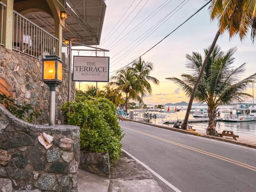 Beachfront dining with fish tacos and tropical cocktails on St. John
