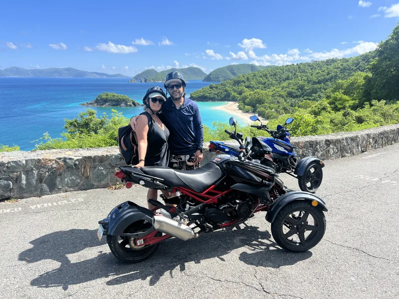 Random Excursions trike tour on the St. John North Shore