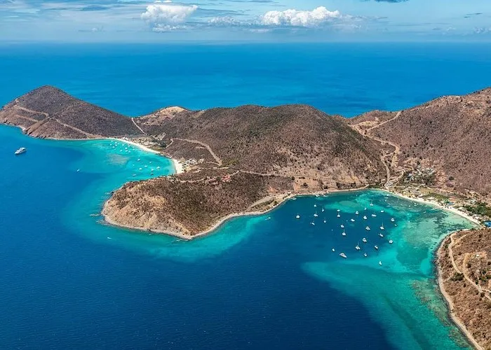 Jost Van Dyke White Bay aerial