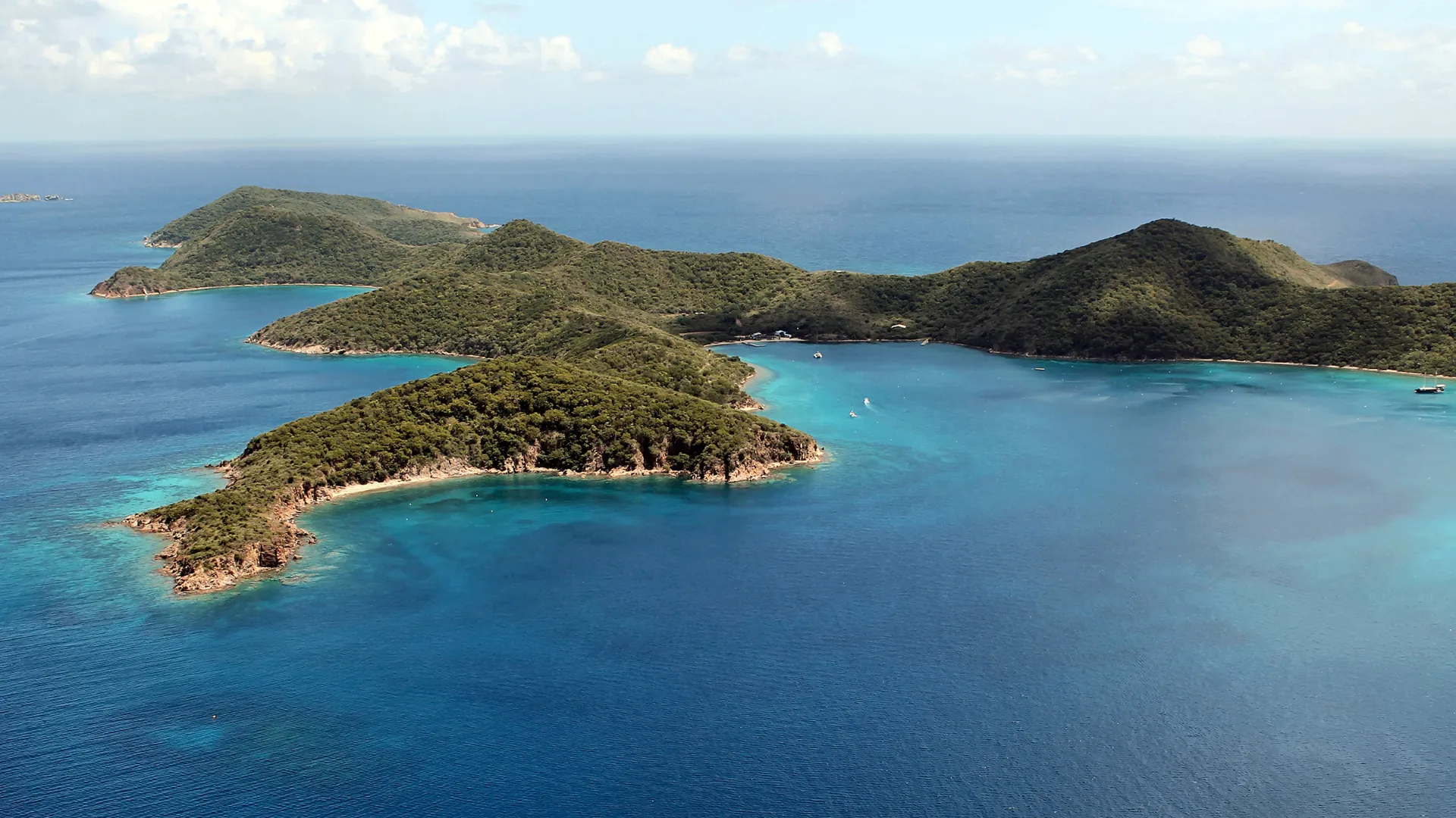 Norman Island aerial view
