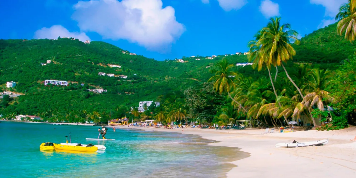 Tortola coastline aerial