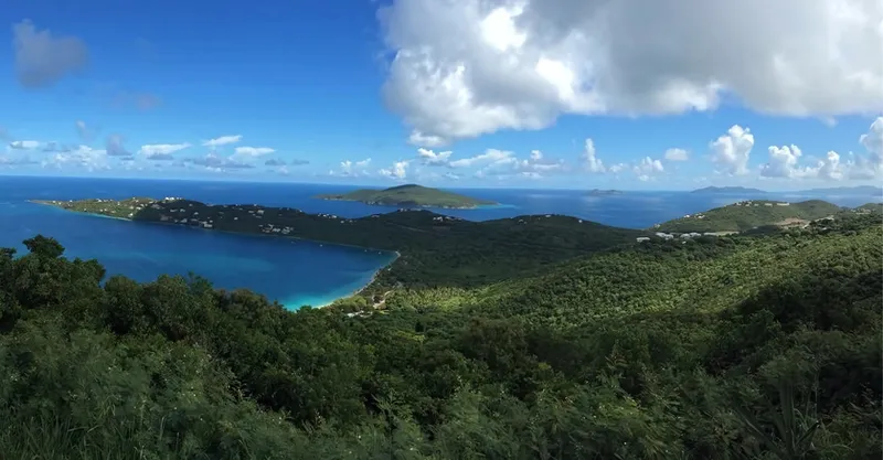 St. Thomas harbor and coastline