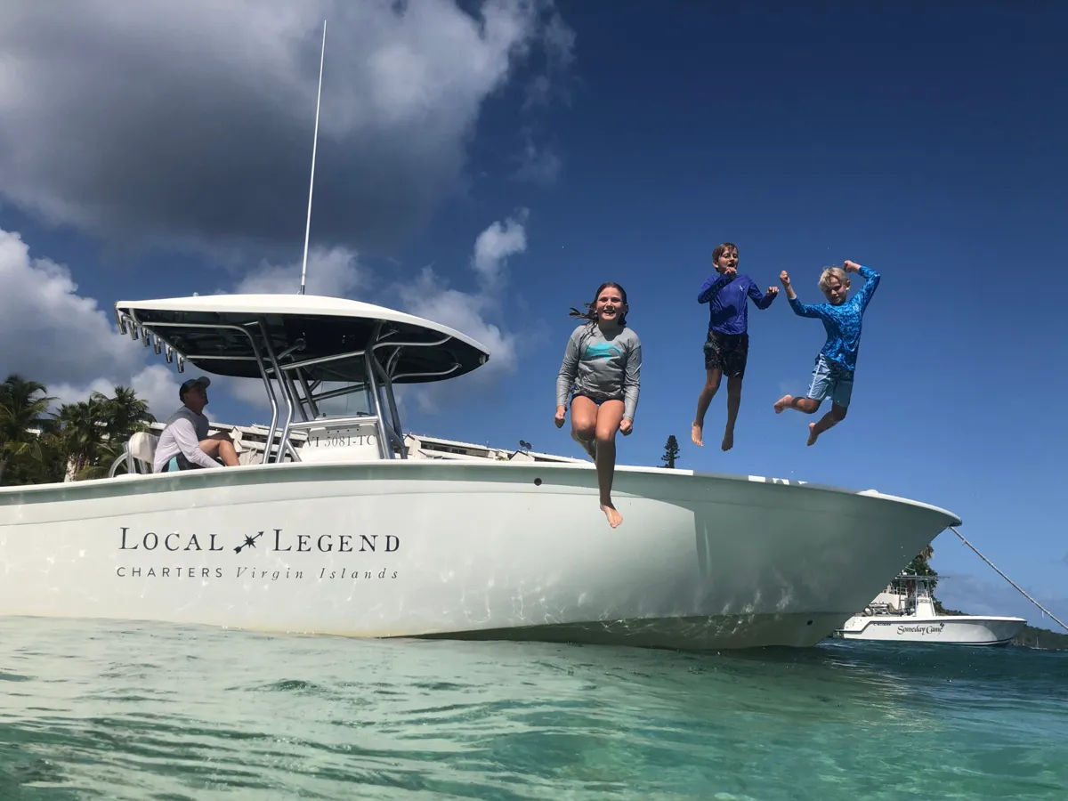 Private Half-Day USVI Center Console Boat Charter - Private Charters charter departing from Estate Bovoni, St. Thomas, US Virgin Islands | 3.5 Hours, up to 12 guests