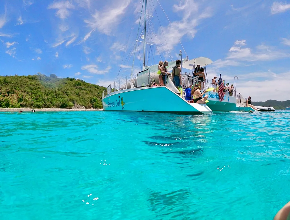St. Thomas Snorkel Catamaran: St. John Reefs Tour - Snorkeling charter departing from 6080 Estate Smith Bay, St. Thomas (Margaritaville), US Virgin Islands | 5 Hours, up to 60 guests
